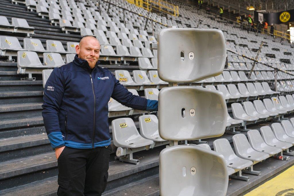 Stölting Mitarbeiter im Signal Iduna Park